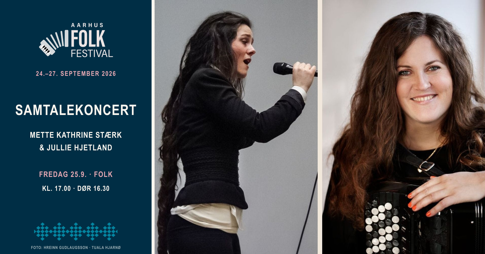 Samtalekoncert: Mette Kathrine Stærk & Jullie Hjetland ☉ Aarhus Folk Festival
