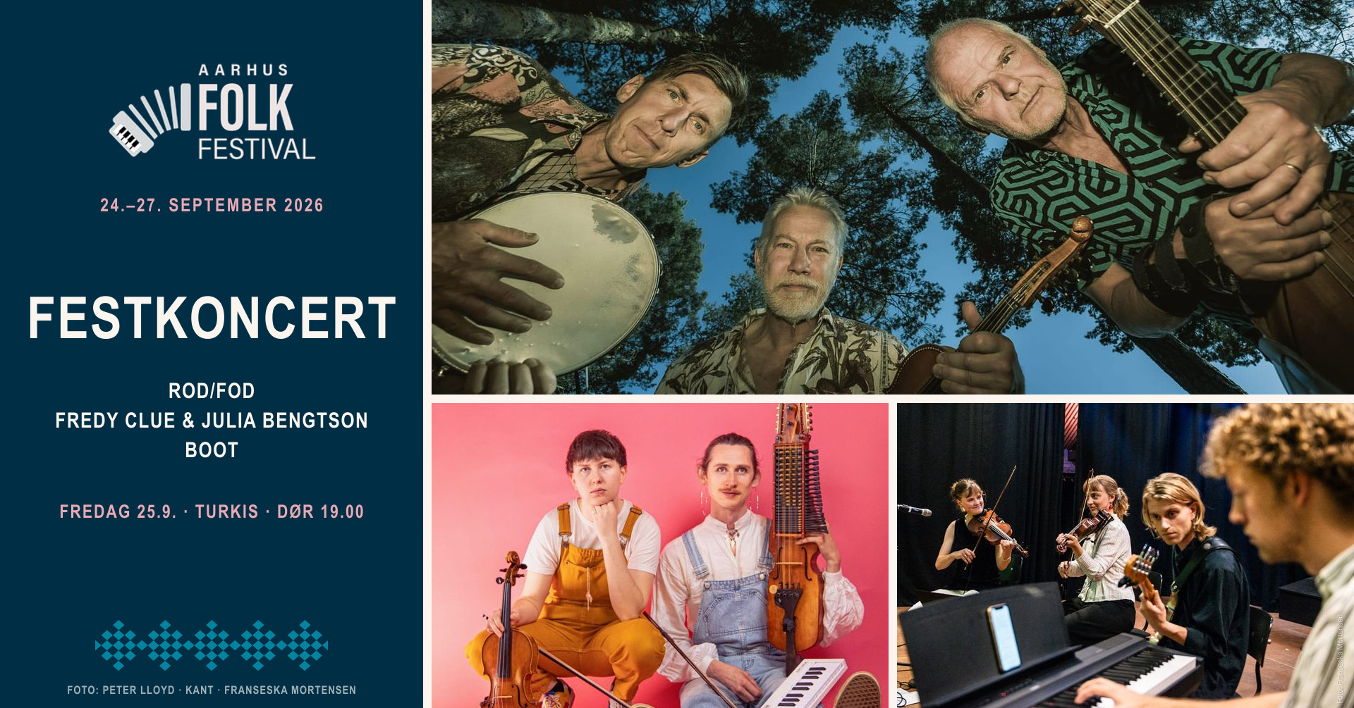 Festkoncert: Rod/Fod · Fredy Clue & Julia Bengtson · BOOT ☉ Aarhus Folk Festival